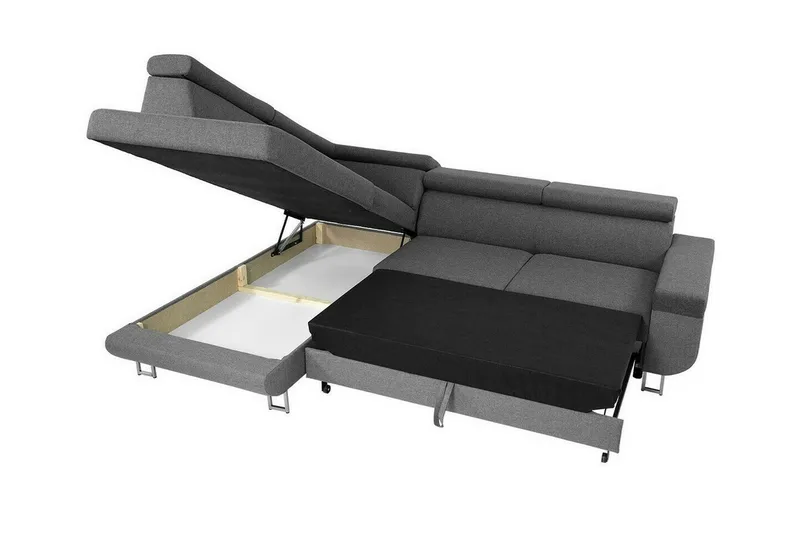 Kintore 3-sits Hörnbäddsoffa Ljusgrå - Möbler - Soffa - Bäddsoffa