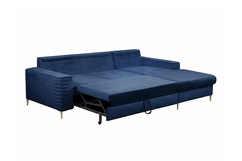 Kintore 3-sits Hörnbäddsoffa NO_BRAND Dark blue - Möbler - Soffa - Bäddsoffa