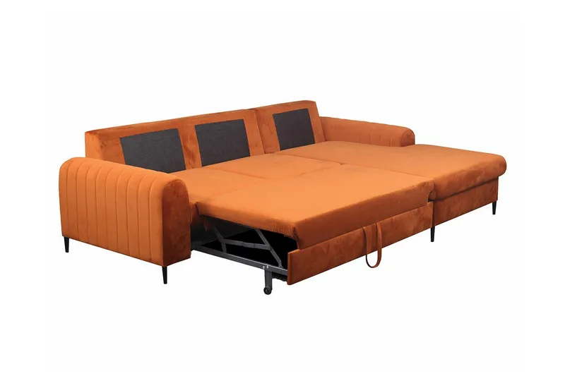 Kintore 3-sits Hörnbäddsoffa Orange - Möbler - Soffa - Bäddsoffa