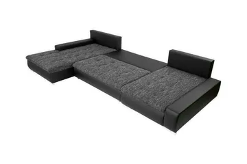 Kintore 4-sits Högervänd Hörnbäddsoffa 140x340 cm med Förvaring i Sammet - Blå - Möbler - Soffa - Bäddsoffa