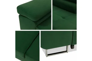 Kintore 4-sits Högervänd L-formad Hörnbäddsoffa 125x198 cm i Manchestertyg - Beige - Möbler - Soffa - Bäddsoffa