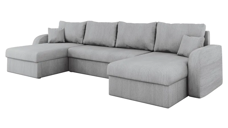 Kintore 4-sits Hörnbäddsoffa Black/Grey, undefined