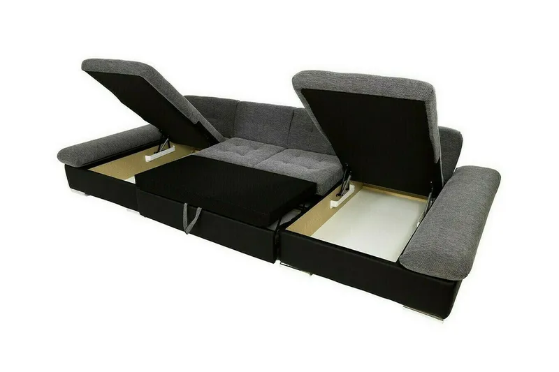 Kintore 4-sits Hörnbäddsoffa Grey - Möbler - Soffa - Bäddsoffa