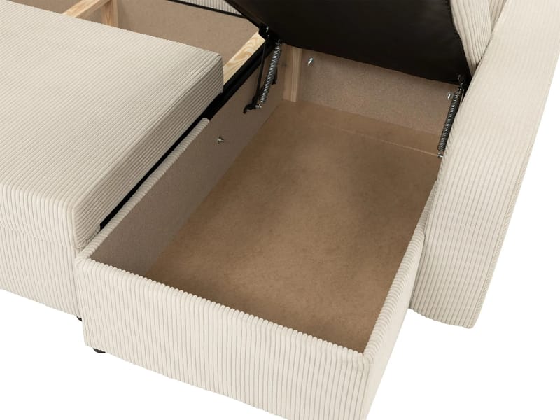 Kintore 4-sits Hörnbäddsoffa Grey/wood||Grey/Black - Möbler - Soffa - Bäddsoffa