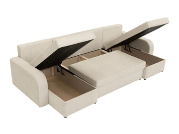 Kintore 4-sits Hörnbäddsoffa Grey/wood||Grey/Black - Möbler - Soffa - Bäddsoffa
