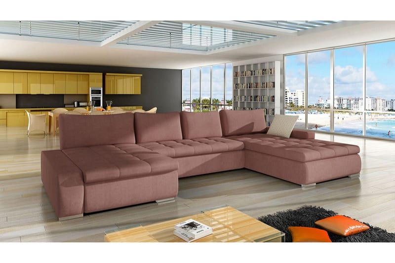 Kintore 4-sits Hörnbäddsoffa Light brown - Möbler - Soffa - Bäddsoffa