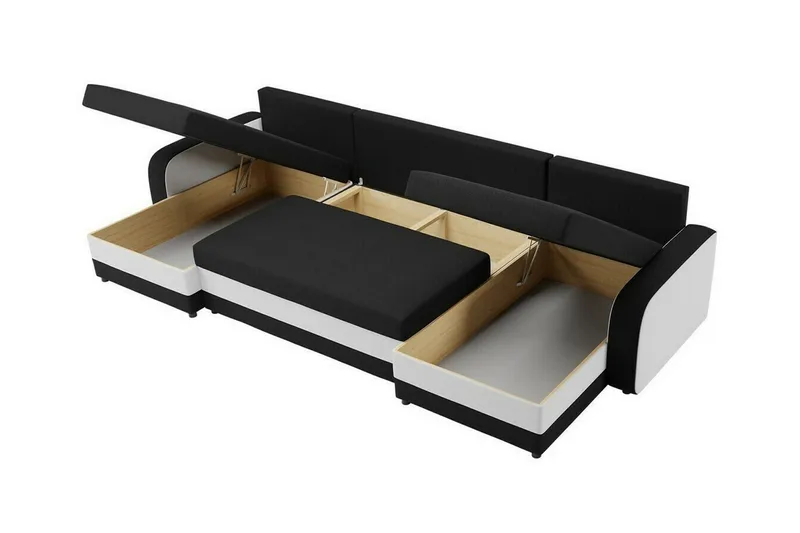 Kintore 4-sits Hörnbäddsoffa NO_BRAND Brown - Möbler - Soffa - Bäddsoffa