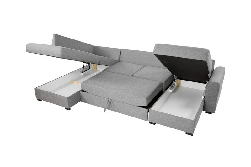 Kintore 4-sits Hörnbäddsoffa NO_BRAND White - Möbler - Soffa - Bäddsoffa