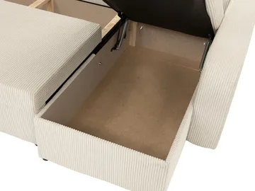Kintore 4-sits U-formad Hörnbäddsoffa med Schäslong i Tyg - Blå - Möbler - Soffa - Bäddsoffa