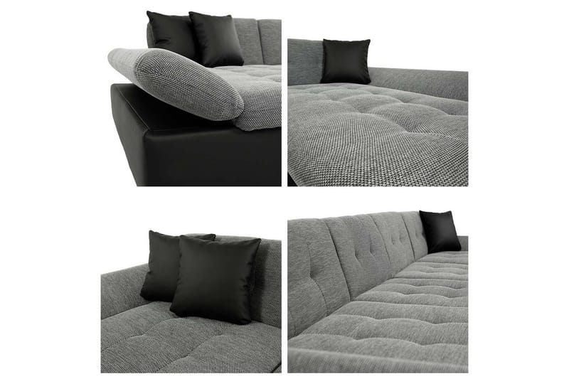 Kintore 5-sits Hörnbäddsoffa NO_BRAND Dark grey - Möbler - Soffa - Bäddsoffa