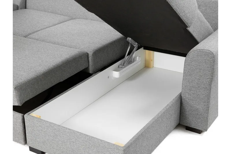 Kintore 6-sits Hörnbäddsoffa NO_BRAND White - Möbler - Soffa - Bäddsoffa