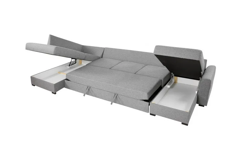 Kintore 6-sits Hörnbäddsoffa White - Möbler - Soffa - Bäddsoffa