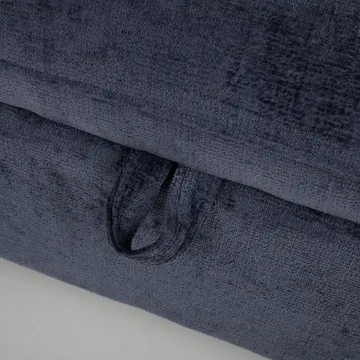 Klevor Vändbar L-formad Hörnbäddsoffa 132x198 cm med Förvaring i Tyg - Blå - Möbler - Soffa - Bäddsoffa