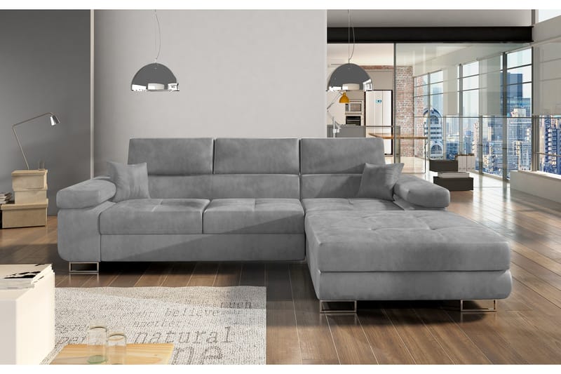 Klinka Bäddsoffa med Divan Höger - Grå - Möbler - Soffa - Bäddsoffa