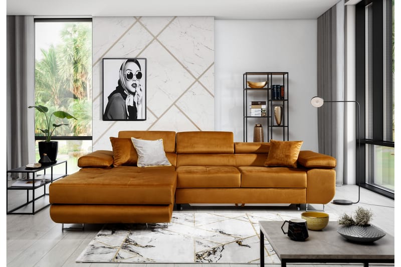 Klinka Bäddsoffa med Divan Vänster - Beige - Möbler - Soffa - Bäddsoffa