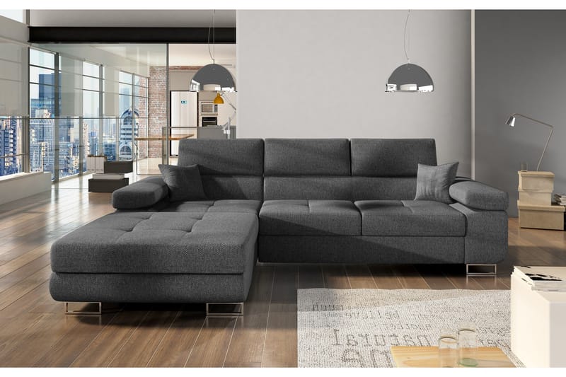 Klinka Bäddsoffa med Divan Vänster - Grå - Möbler - Soffa - Bäddsoffa