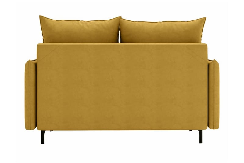 Knocklong 2-sits Bäddsoffa 129x140 cm med Förvaring i Sammet - Terrakotta - Möbler - Soffa - Bäddsoffa
