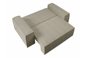 Knocklong 2-sits Bäddsoffa 132x152 cm med Förvaring i Manchestertyg - Blå - Möbler - Soffa - Bäddsoffa
