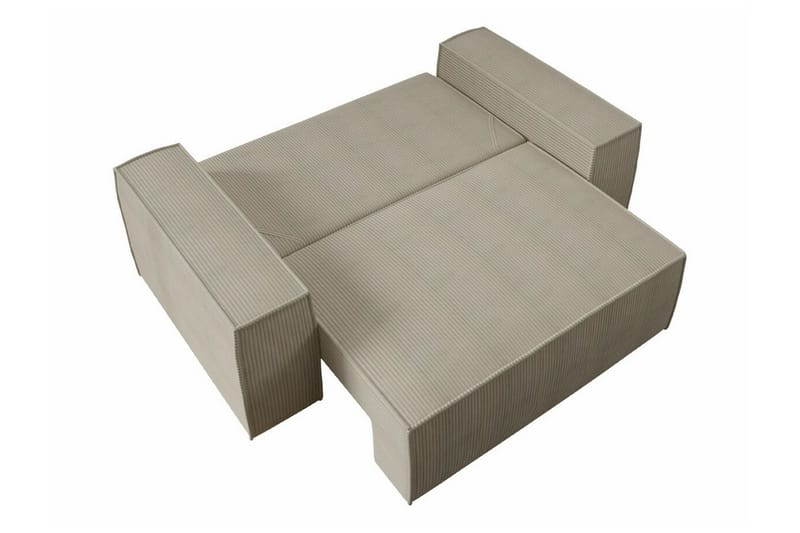 Knocklong 2-sits Bäddsoffa 132x152 cm med Förvaring i Manchestertyg - Blå - Möbler - Soffa - Bäddsoffa