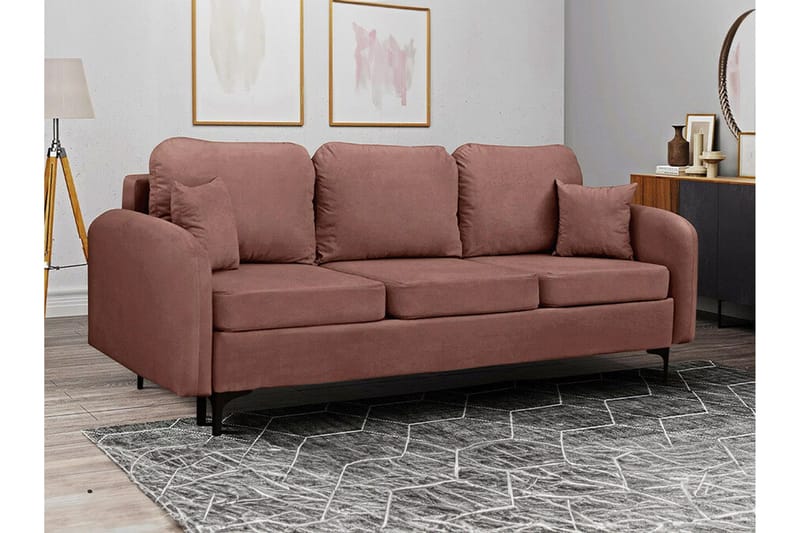 Knocklong 2-sits Bäddsoffa NO_BRAND Brown - Möbler - Soffa - Bäddsoffa