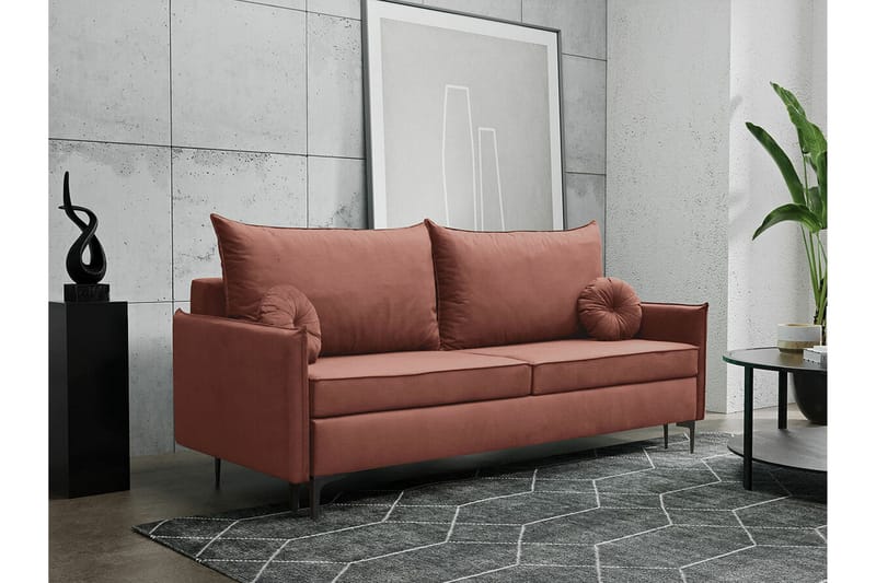 Knocklong 2-sits Bäddsoffa NO_BRAND Brown - Möbler - Soffa - Bäddsoffa