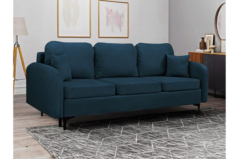 Knocklong 2-sits Bäddsoffa NO_BRAND Dark blue - Möbler - Soffa - Bäddsoffa