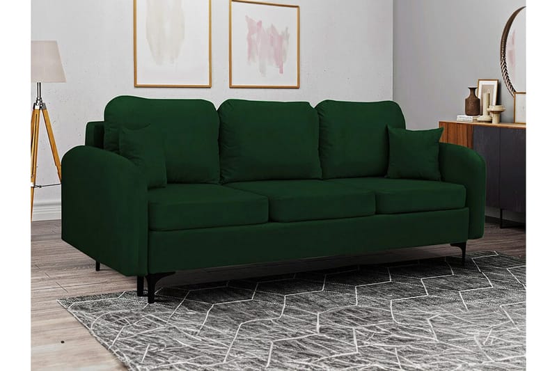Knocklong 2-sits Bäddsoffa NO_BRAND Dark green - Möbler - Soffa - Bäddsoffa