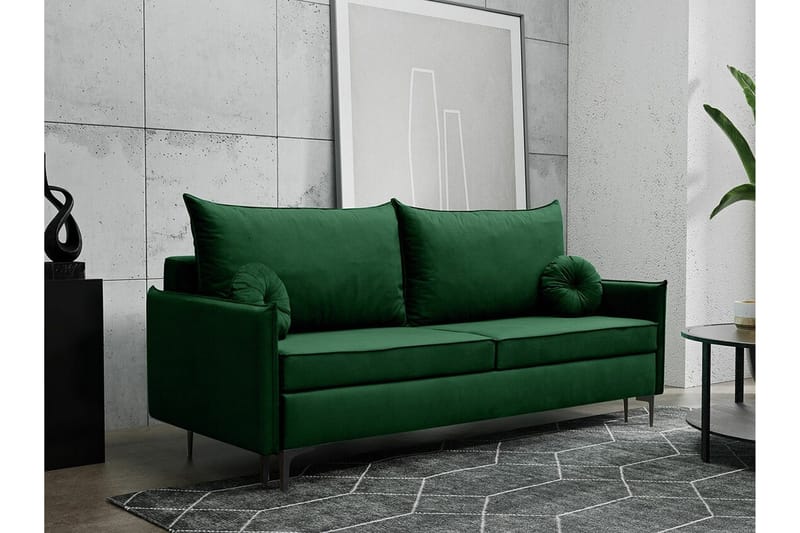 Knocklong 2-sits Bäddsoffa NO_BRAND Dark green - Möbler - Soffa - Bäddsoffa