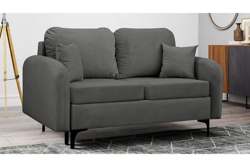 Knocklong 2-sits Bäddsoffa NO_BRAND Dark grey - Möbler - Soffa - Bäddsoffa