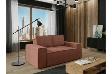 Knocklong 2-sits Bäddsoffa - Rosa - Möbler - Soffa - Bäddsoffa