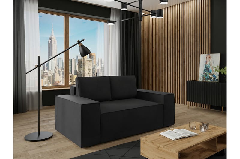 Knocklong 2-sits Bäddsoffa - Svart - Möbler - Soffa - Bäddsoffa