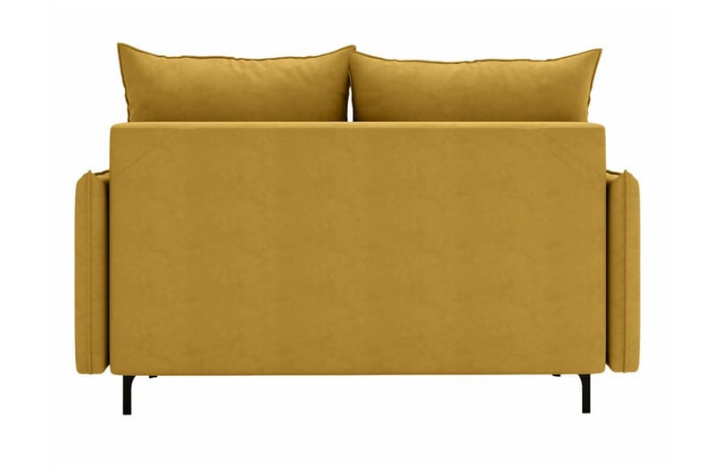 Knocklong 2-sits Längsbäddad Bäddsoffa 129x140 cm med Förvaring i Sammet - Grön - Möbler - Soffa - Bäddsoffa