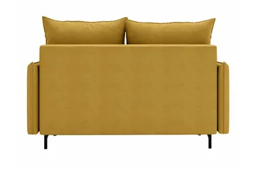 Knocklong 2-sits Längsbäddad Bäddsoffa 129x140 cm med Förvaring i Tyg - Grå - Möbler - Soffa - Bäddsoffa