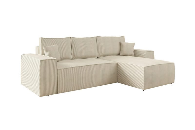 Knocklong 3-sits Hörnbäddsoffa - Cream - Möbler - Soffa - Bäddsoffa