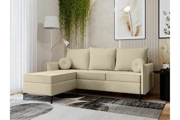 Knocklong 3-sits Hörnbäddsoffa - Cream - Möbler - Soffa - Bäddsoffa