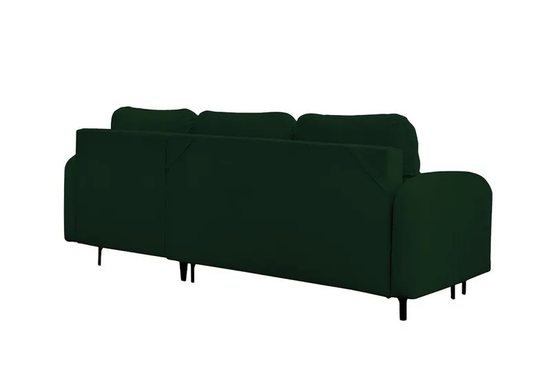 Knocklong 3-sits Hörnbäddsoffa Dark green - Möbler - Soffa - Bäddsoffa