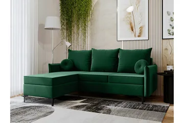 Knocklong 3-sits Hörnbäddsoffa - Grön - Möbler - Soffa - Bäddsoffa