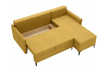 Knocklong 3-sits Hörnbäddsoffa - Gul - Möbler - Soffa - Bäddsoffa