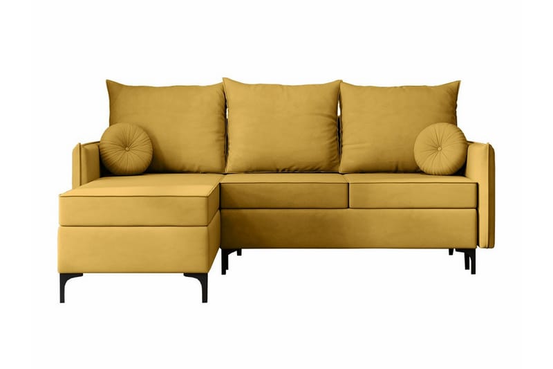 Knocklong 3-sits Hörnbäddsoffa - Gul - Möbler - Soffa - Bäddsoffa