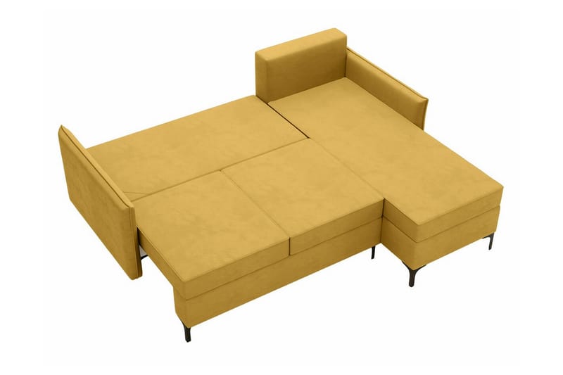 Knocklong 3-sits Hörnbäddsoffa - Gul - Möbler - Soffa - Bäddsoffa