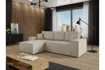 Knocklong 3-sits Hörnbäddsoffa - Ljusbrun - Möbler - Soffa - Bäddsoffa
