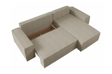Knocklong 3-sits Hörnbäddsoffa - Ljusbrun - Möbler - Soffa - Bäddsoffa