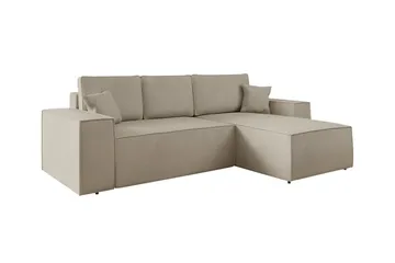 Knocklong 3-sits Hörnbäddsoffa - Ljusbrun - Möbler - Soffa - Bäddsoffa