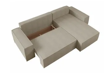 Knocklong 3-sits Hörnbäddsoffa - Ljusgrå - Möbler - Soffa - Bäddsoffa