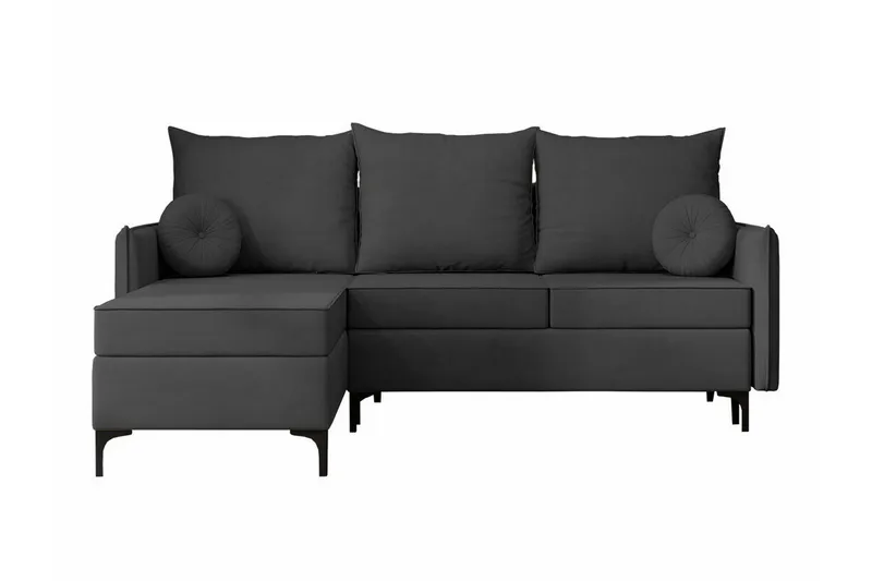 Knocklong 3-sits Hörnbäddsoffa, Mörkgrå