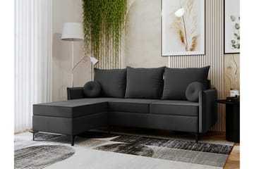 Knocklong 3-sits Hörnbäddsoffa - Mörkgrå - Möbler - Soffa - Bäddsoffa