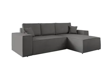 Knocklong 3-sits Hörnbäddsoffa - Mörkgrå - Möbler - Soffa - Bäddsoffa