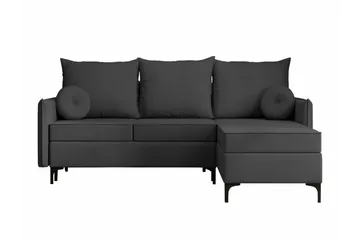 Knocklong 3-sits Hörnbäddsoffa - Mörkgrå - Möbler - Soffa - Bäddsoffa
