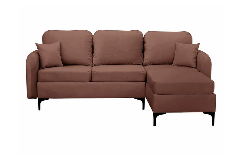 Knocklong 3-sits Hörnbäddsoffa NO_BRAND Brown - Möbler - Soffa - Bäddsoffa