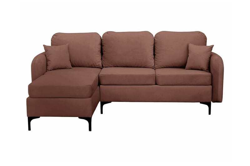 Knocklong 3-sits Hörnbäddsoffa NO_BRAND Brown - Möbler - Soffa - Bäddsoffa